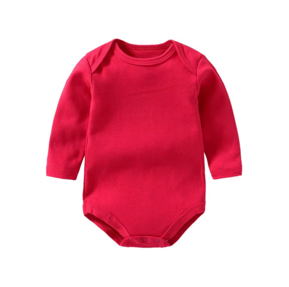 Cotton Baby Bodysuit - Long Sleeve