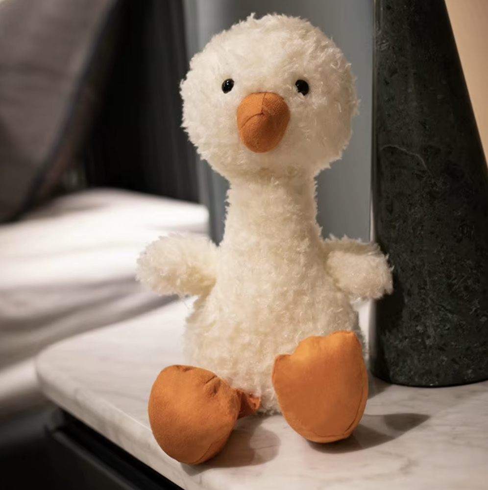 20 cm Stuffed annimal plush white duck design