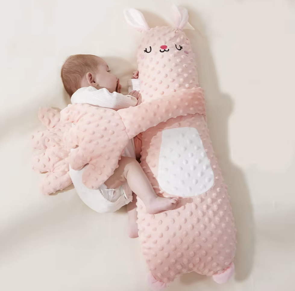 Calmcuddle pillow rabbit for infant sleep, cuddling pillow