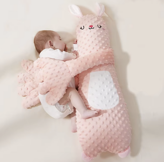 Calmcuddle pillow rabbit for infant sleep, cuddling pillow