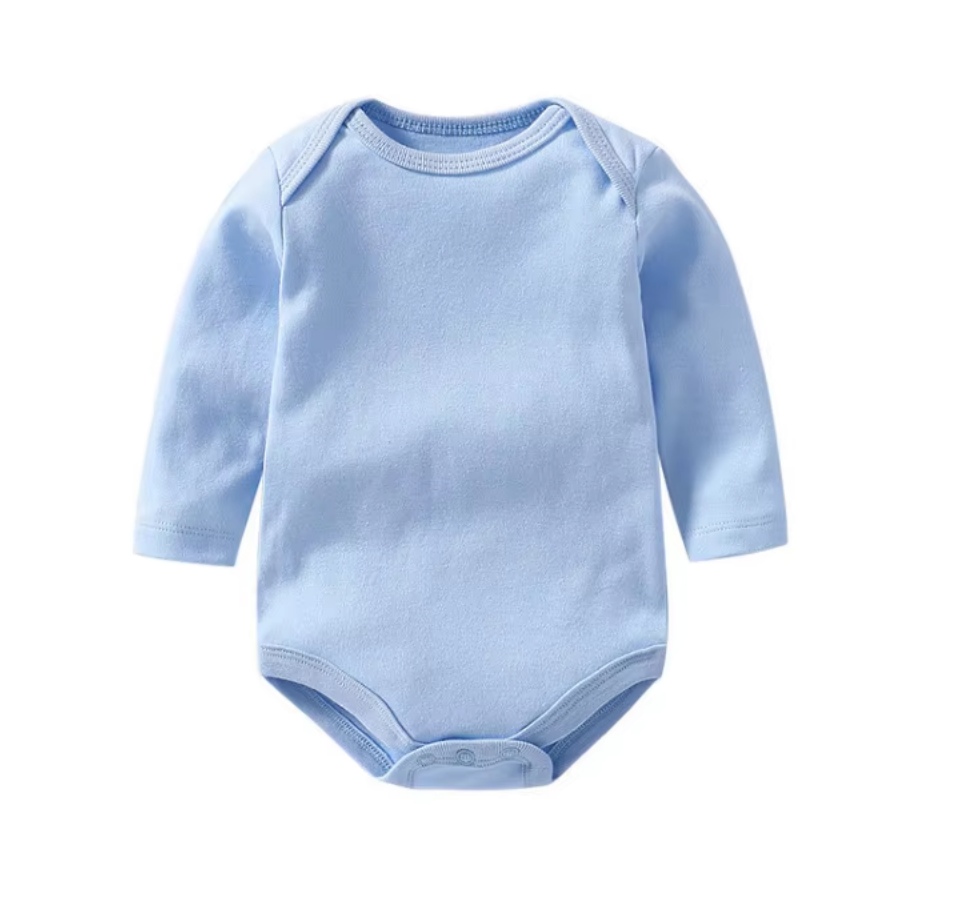Cotton Baby Bodysuit - Long Sleeve