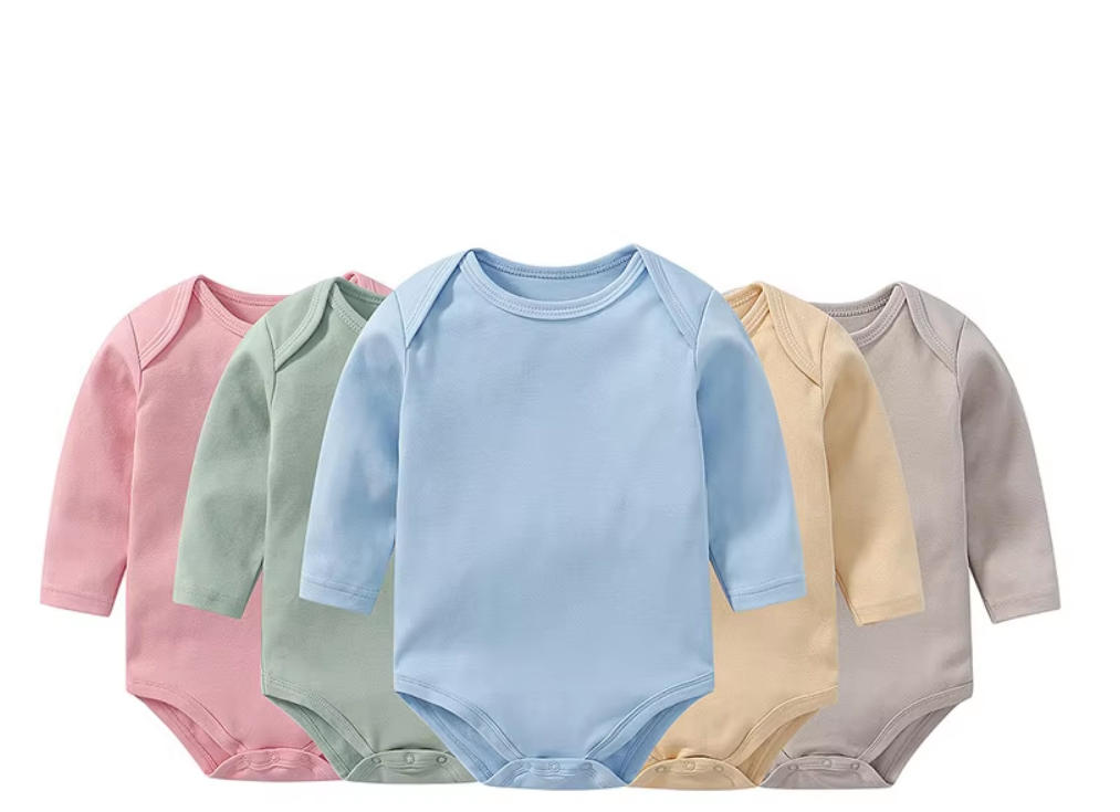 Cotton Baby Bodysuit - Long Sleeve