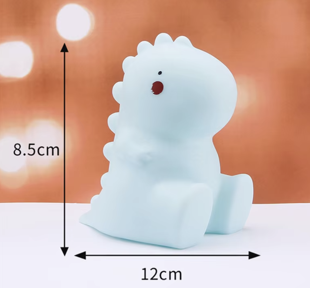 Cute Cartoon Blue Tyranosaur shape night light for kids