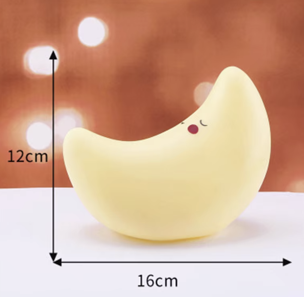 Cute Cartoon moon shape night light for kids