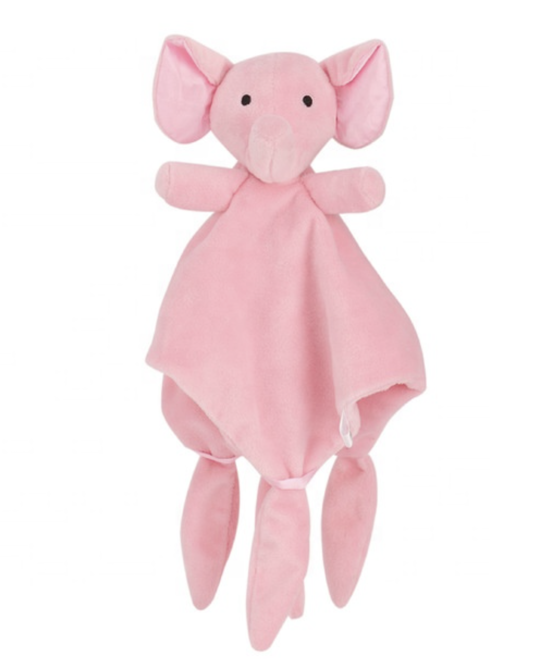 Kids comforting plush pink elephant design